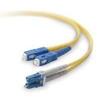 Belkin Fiber Optic Cable; Singlemode LC/SC Duplex SMF, 8/125 (F2F802L7-15M)